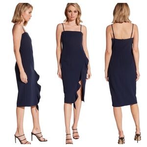 Revolve Bardot carmella midi ruffle dress NWT